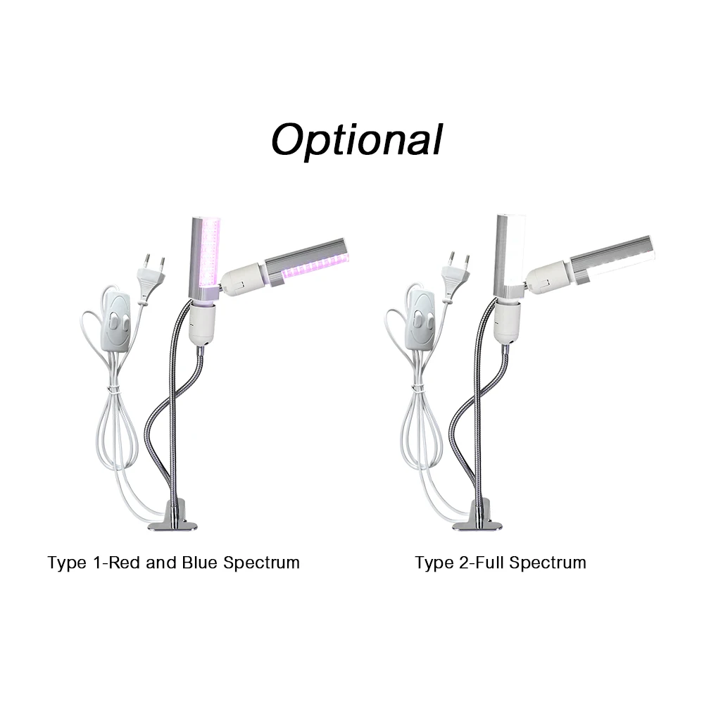 Полный спектр или красный и синий спектр светодиодный свет для выращивания растений лампа для зажим для растений-на столе сменная лампочка