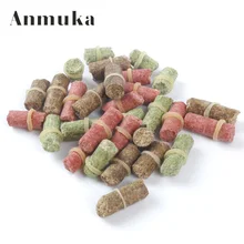 Anmuka БЕСПЛАТНАЯ ДОСТАВКА горячий продавать три цвета, запах приманки трава карп приманки эластичный общей частицы насекомых стержней костюм частиц 