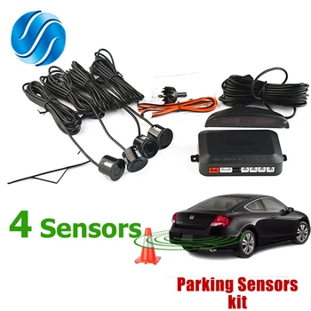 

SINOVCLE Car LED Parking Sensor Kit 4 Sensors 22mm Backlight Display Reverse Backup Radar Monitor System 12V 8 Colors