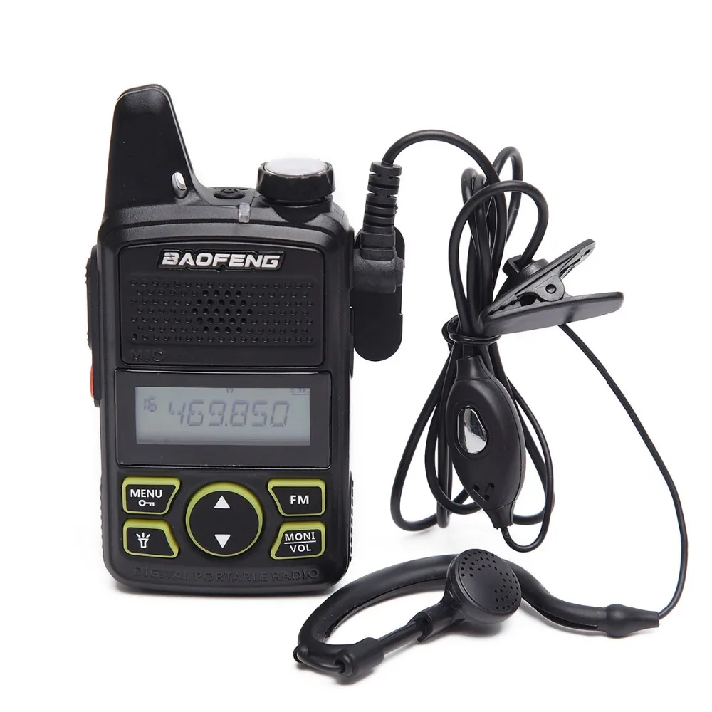 2 шт. BAOFENG BF T1 мини двухстороннее радио UHF 400 470 mhz 20CH BFT1 Портативный Walkie Talkie легко