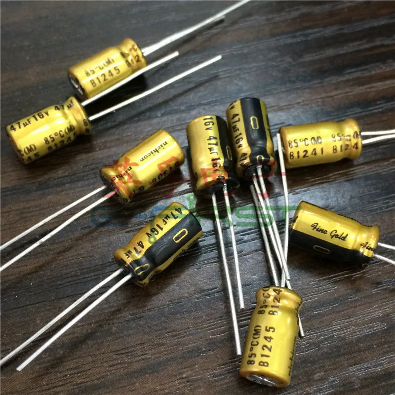 20pcs/50pcs Nichicon FG 16v47uf 6.3 X11 aluminum capacitor audio super capacitor electrolytic capacitors free shipping