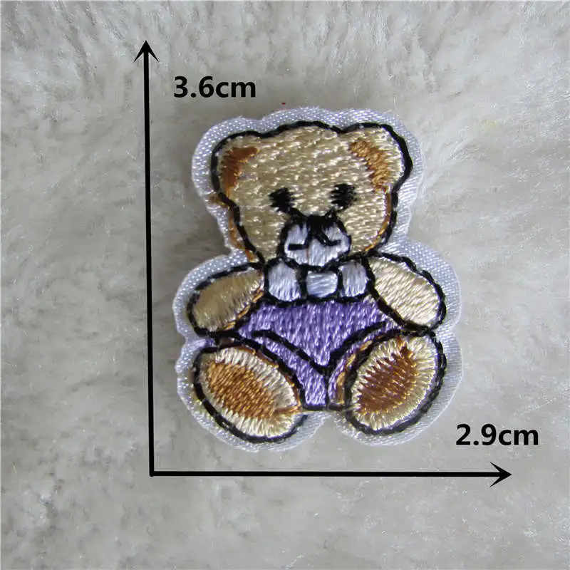 Различные Мультяшные милые маленькие медведи дети любят термоклей аппликация вышивка нашивки с полосками DIY Аксессуары 1 шт - Цвет: C711