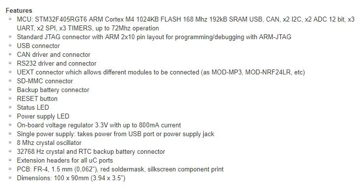 STM32-P405 INFO 2