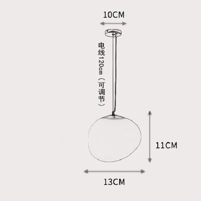 Италия Foscarini Gregg Подвесная лампа стеклянный подвесной светильник s современный светодиодный неправильный подвесной светильник для столовой, кухонный светильник, светильники - Цвет корпуса: A