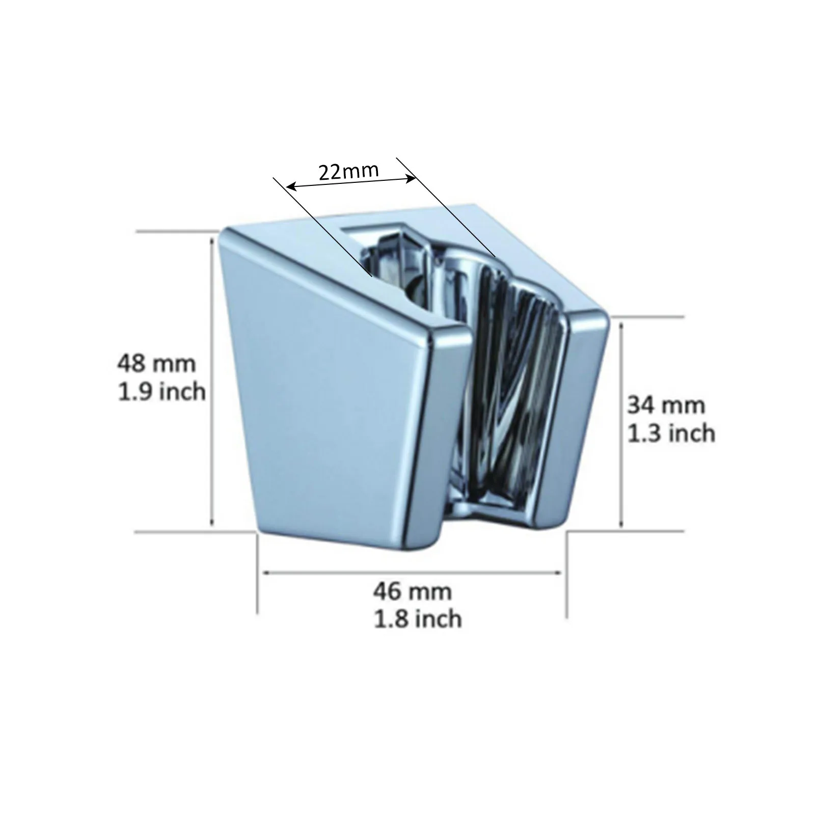 ABS Bathroom Bidet Shower Head Sprayer Shattaf Wall Mounting Bracket Showerhead Holder Brushed Nickel