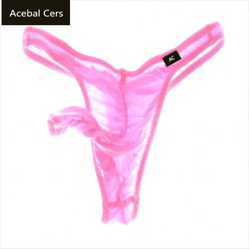 Acebal ropa interior transparente para hombre, lencería Universal Gay y lesbiana, con bolsillos en forma de y cuerdas G, 2017| | - AliExpress