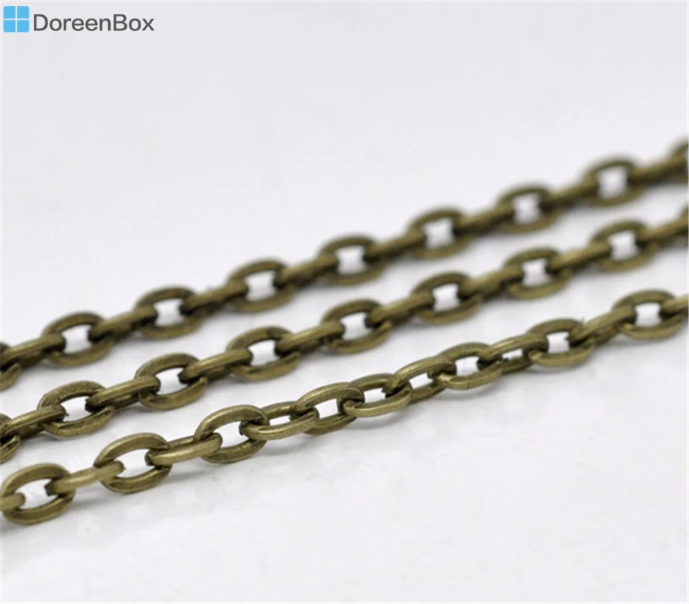 

Doreen Box Lovely 10M Bronze Tone Flat Link-Opened Chains 4.5x3mm (B12780)