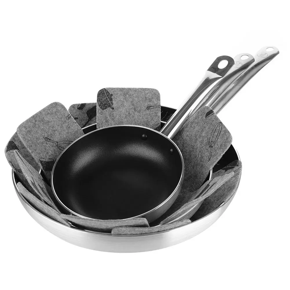3 8pcs/lot Non Woven Fabrics Pots Pans Separator Scratchproof
