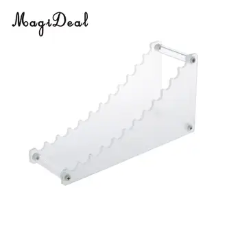 

MagiDeal Cosmetic Makeup Brush Holder Stand Tools for 12pcs Brush Foundation Shelf Display Stand Makeup Tools Brush Holder