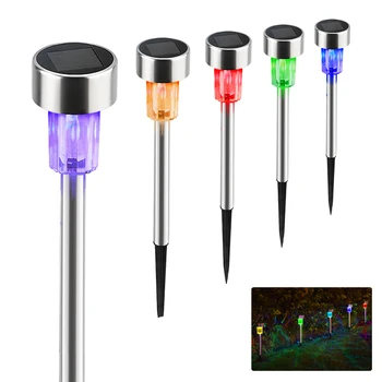 

5/10Pcs Solar Power Waterproof Buried Lights Under Ground Lamps Outdoor Pathway Garden Decking Solar Lawn Underground Lights