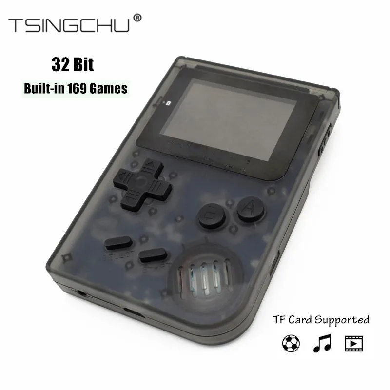 

TSINGO Mini Handheld Game Player 32Bit Built-in 169 Classic English Games Retro Mini Game Console 1000+ Games in 16GB TF Card