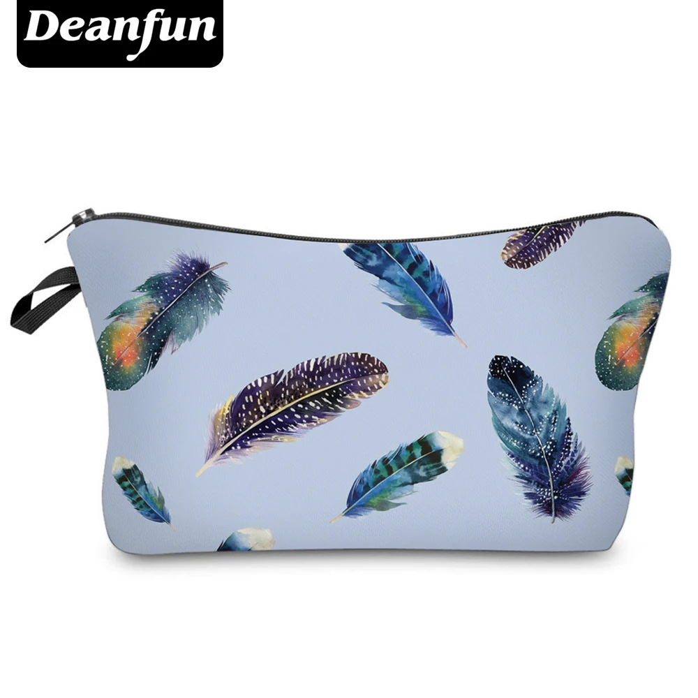 

Deanfun Women Cosmetic Bags 3D Printed Colorful Leather Makeup Organizer travel Necessities 50971 #