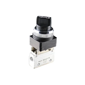 

Selector Push Button Switch 1/8 PT Standard Type 2 Position 3 Way Pneumatic Mechanical Valve MOV321TB