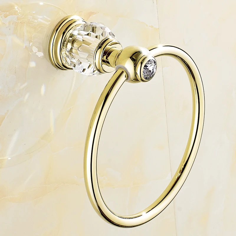 Solid Brass Crystal Bathroom Accessories Set Polish Finish Gold Bathroom Hardware Set Europe Antique Bathroom Products ST1 Solid Brass Crystal Bathroom Accessories Set Polish Finish Gold Bathroom Hardware Set Europe Antique Bathroom Products ST1