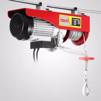 

Electric Hoist Lift 1500LBS 680KG Overhead Electric Hoist 110V Electric Wire Hoist Remote Control Garage Auto Shop
