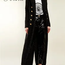 Высокое качество для знаменитостей мех с длинным рукавом теплые зимние облегающие Модные женские пальто Верхняя одежда