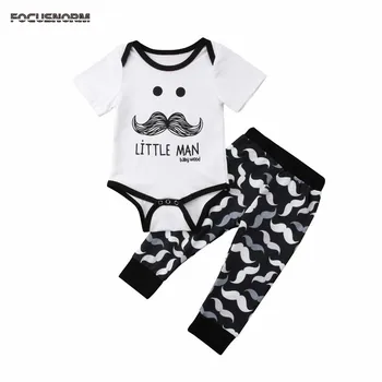 

2018 Baby Girl Clothes 2pcs Clothing set Tops Romper Long Pants Outfits Clothes Set Newborn Clothes