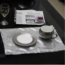 Продвижение#254 горячие продажи в Европе всего блесток золота блесток стол коврик и столовых коврик 4 шт./лот