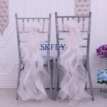 CH098AA SKFLY цена необычные Румяна Розовый и слоновой кости Смешанная курчавая ива органза стул пояса