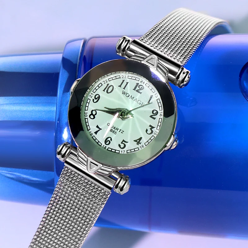 

Wristwatch Women Luxury Mesh Stainless Steel Watches Relogio Feminino Jingyi Ultra-thin Women's Watch New reloj mujer kol saati
