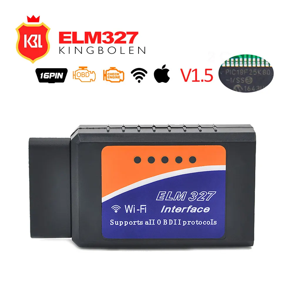 Real Pic18f25k80 Super Mini Elm327 Bluetooth Wifi V1 5
