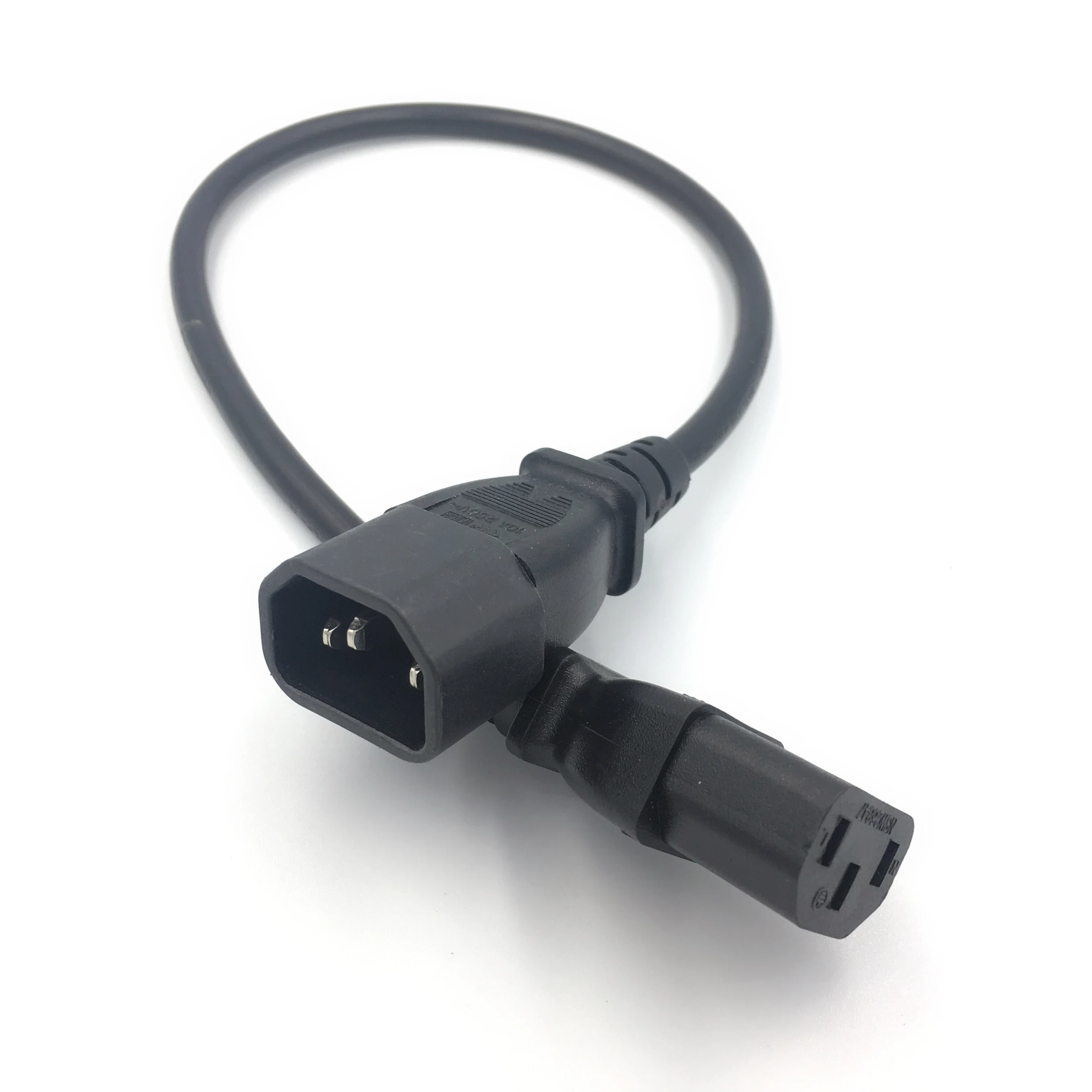C13 C14 Удлинительный кабель питания IEC к шнур 0 5 м 1 8 18AWG для ПК компьютерного