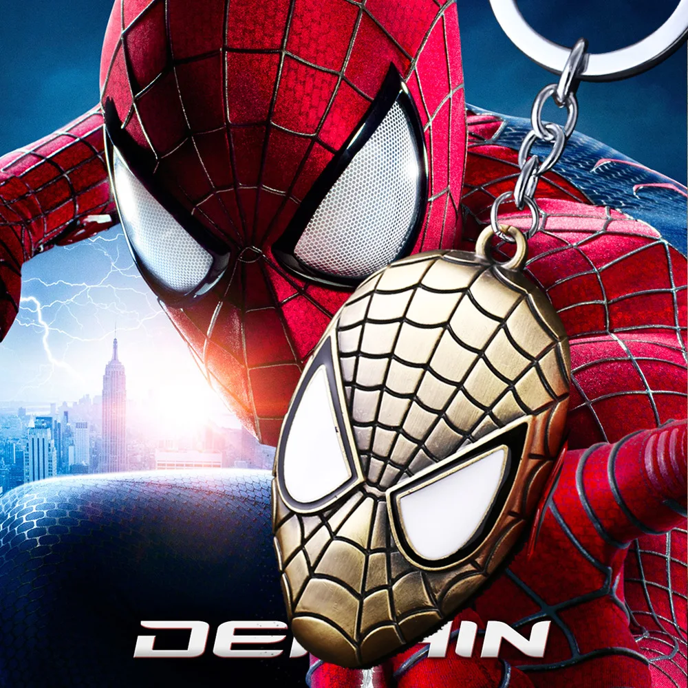 Marvel Avengers Super Hero Spiderman Keychains Figure Spider Man Keyring Pendants Action Figure Toys Doll 3 colors Marvel Avengers Super Hero Spiderman Keychains Figure Spider Man Keyring Pendants Action Figure Toys Doll 3 colors