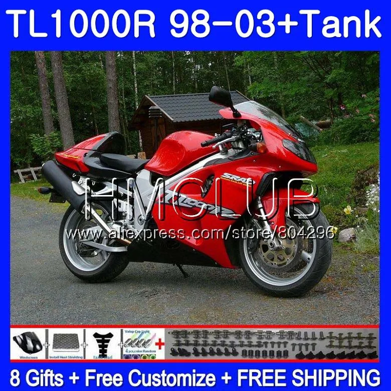 

+Tank For SUZUKI TL 1000 R TL1000R 98 99 00 01 02 03 Factory red 25TK.5 TL1000 R TL 1000R 1998 1999 2000 2001 2002 2003 Fairing
