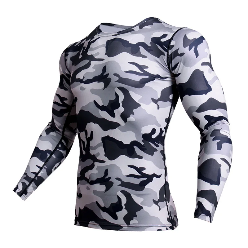 

Spandex Tights Running T-shirt Quick-drying Compression Shirt jiu jitsu rash guard MMA Training Gym joggers Workout Clothes
