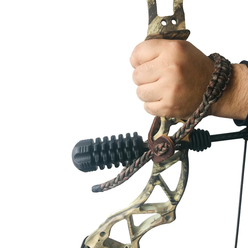 

1pcs Archery Compound Bow Adjustable Braided Nylon Cord Wrist Sling Strap Hunting Target Practice Sports Accessories