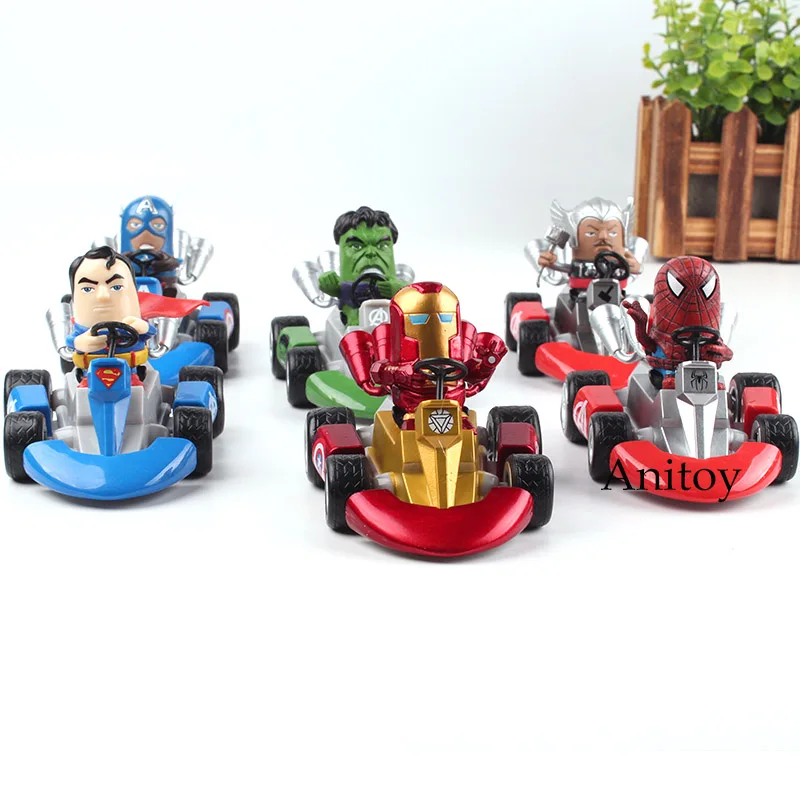 Buy Marvel The Avengers Racing Car Super Heroes Spiderman Superman Hulk Thor