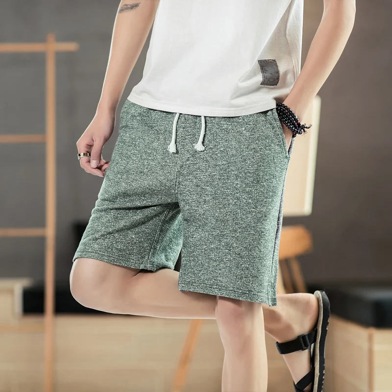 Одноцветное Для Мужчин's Повседневное лето Drawstring Jogger шорты пляжные спортивные брюки эластичный пояс мужской короткие штаны брендовая одежда M-5XL