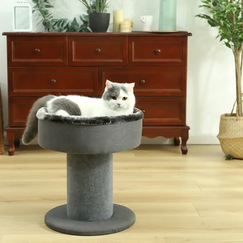 

Cat Tree Tower Condo Luxury Soft Cat Sleeping House Bed With Removable Mat Kitten Jumping And Climbing Furniture Toy