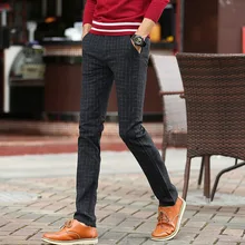 Men Business Casual Pants Fashion Trousers Cotton Slim Fit PlaId Pants Male Dress Long Trouser Men Black Khaki Grey Blue Men Business Casual Pants Fashion Trousers Cotton Slim Fit PlaId Pants Male Dress Long Trouser Men Black Khaki Grey Blue