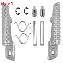 Front Footrest Pedals Foot Pegs For Honda CBR1000RR CBR1000 RR CB1000R CBR600RR 04-18 03 Silver Matt Black 4 style Motorcycle Front Footrest Pedals Foot Pegs For Honda CBR1000RR CBR1000 RR CB1000R CBR600RR 04-18 03 Silver Matt Black 4 style Motorcycle