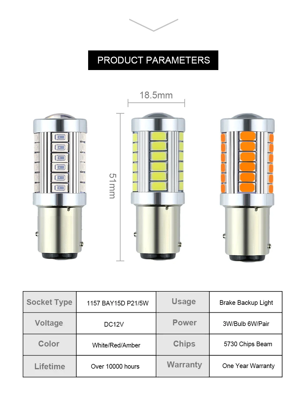 ANMINGPU 1x сигнальная лампа P21/5 Вт 1157 светодиодный лампы 33 светодиодный 5730 SMD Bay15d светодиодный Canbus 12V тормоза резервный задний фонарь автомобиля светильник лампочка 12V красный