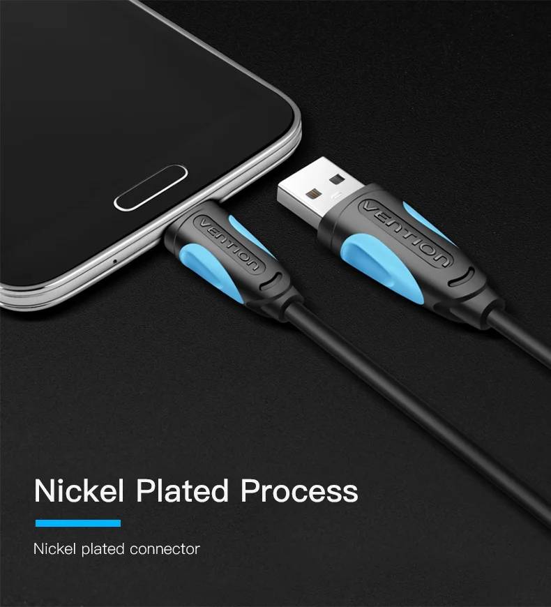 Vention Micro USB кабель провод для быстрого заряда для Android мобильного телефона синхронизации данных Кабель зарядного устройства 3 м 2 м 1 м для samsung htc Xiaomi sony