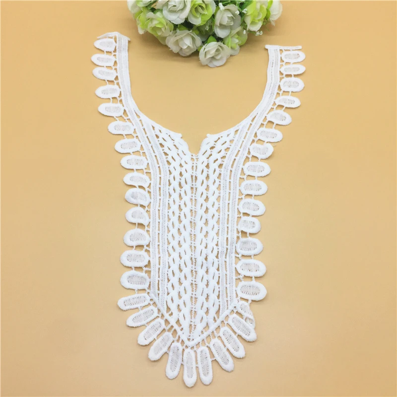 wedding dress with collar neckline