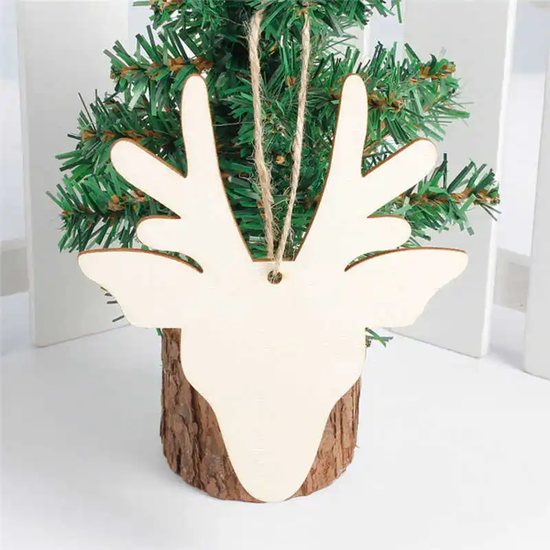 Snowflake Wood Embellishments Rustic Christmas Tree Hanging Ornament Decor #2n7 (7)