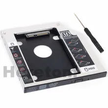 Heretom Universal SATA 2nd HDD SSD Enclosure Hard font b Drive b font Caddy font b