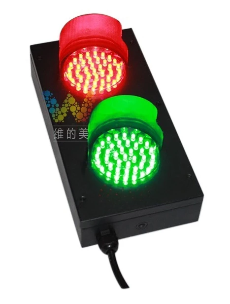 Мини-светильник из нержавеющей стали 100 мм AC 85-265V Красный Зеленый Детский дорожный сигнальный светильник