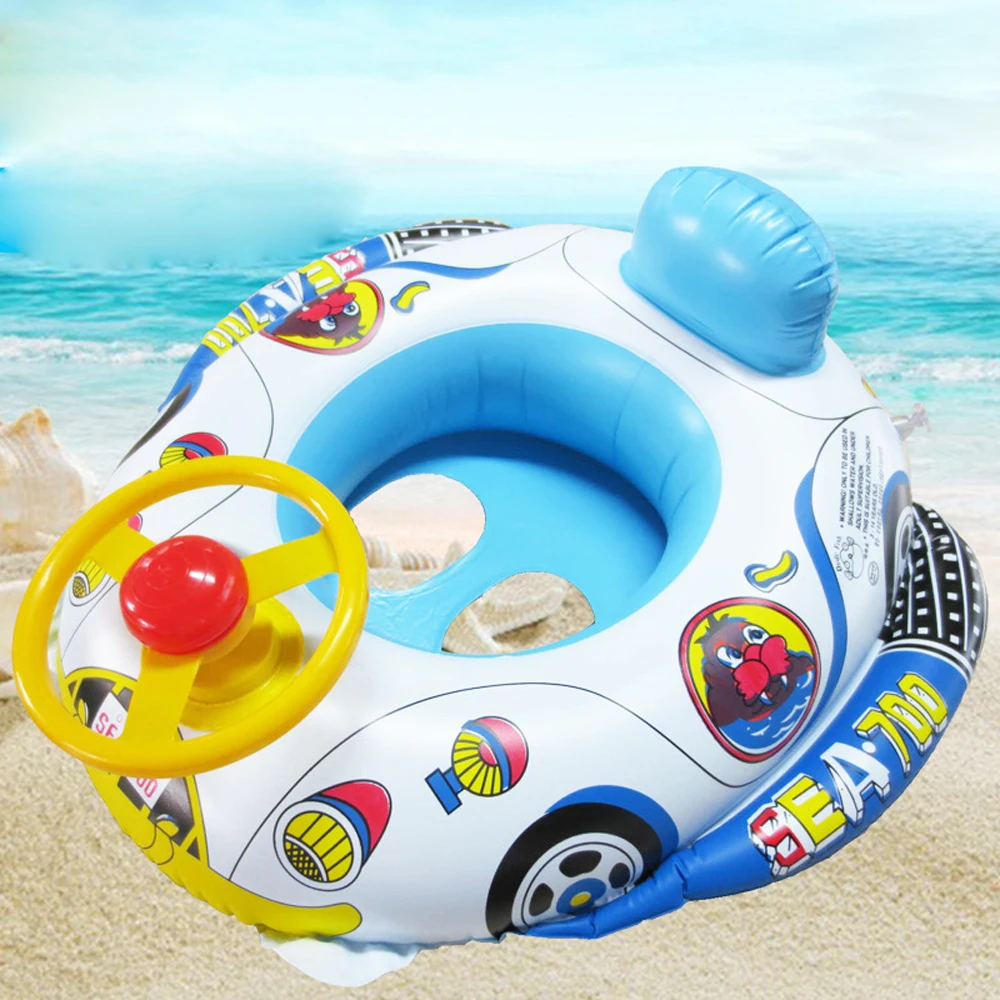 Летний детский надувной бассейн кольцо lap Плавание сиденье лодка детский бассейн для купания игрушки автомобиля Форма помощи тренер с