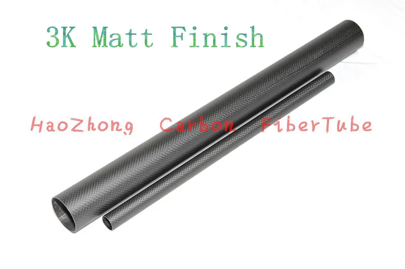 1 m Matt 1 x OD 20 mm x ID 18 mm x 1000 mm Roll Enveloppé 3k Carbon Fiber Tube