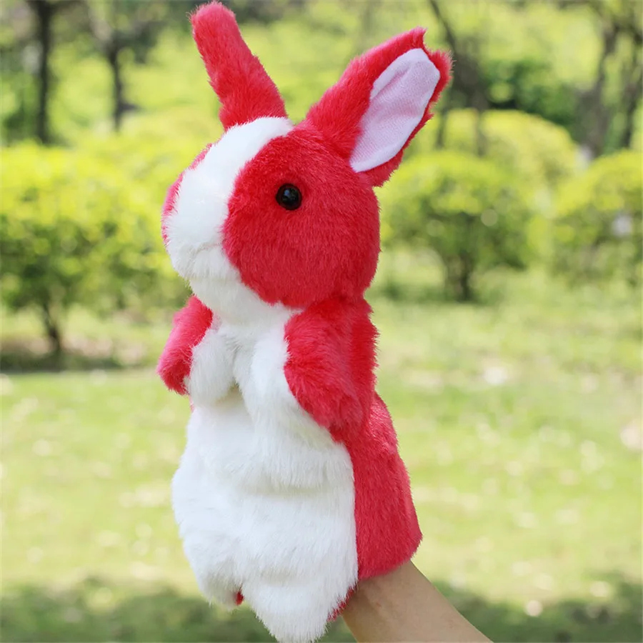 9 styles Baby Puppet cute Rabbit Plush Toys Kids vivid Hand puppet toys