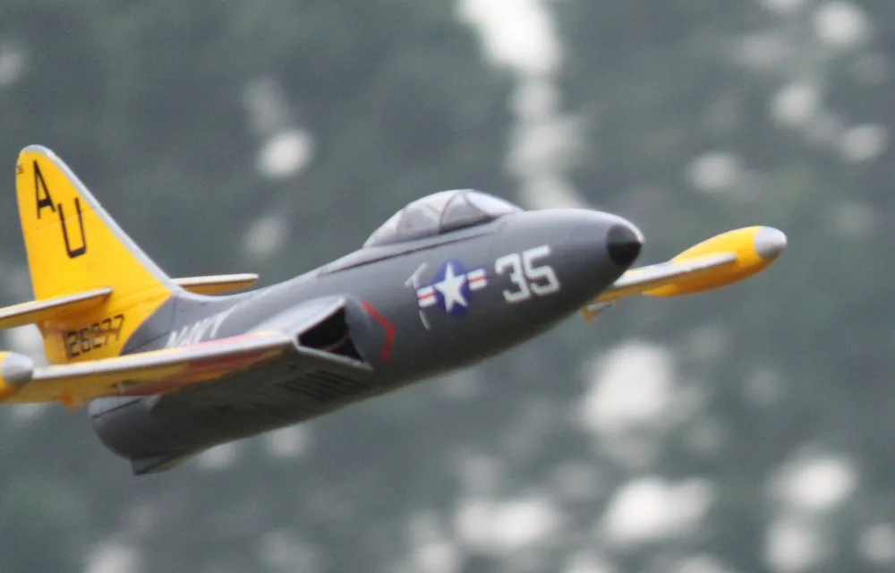 

Freewing brand 64mm F9F radio control rc jet EDF plane model toy RTF, NO battery