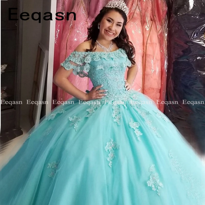 

Sweet 16 Year Quinceanera Dresses 2019 Vestido debutante 15 anos Ball Gown Lace Applique Corset Prom Dress For Party