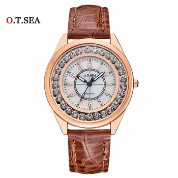 

O.T.SEA Luxury Diamond Watch Women Fashion Dress Quartz Wrist Watches Horloge Relogio feminino