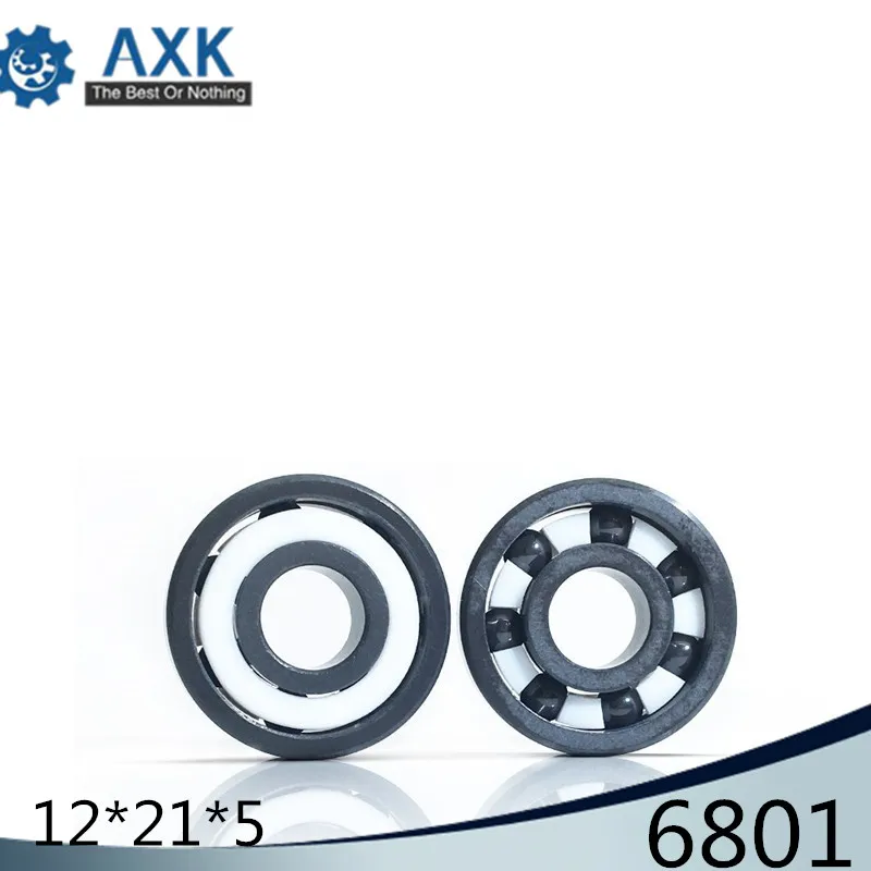6801 Full Ceramic Bearing ( 1 PC ) 12*21*5 mm Si3N4 Material 6801CE All Silicon Nitride Ceramic 6801 Ball Bearings