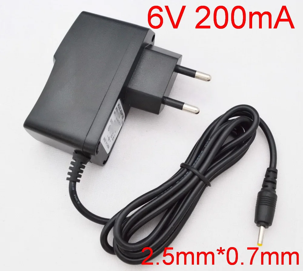 1 шт. 6V200mA Высокое качество AC 100В 240В конвертер Импульсный адаптер питания DC 6 В 0.2A