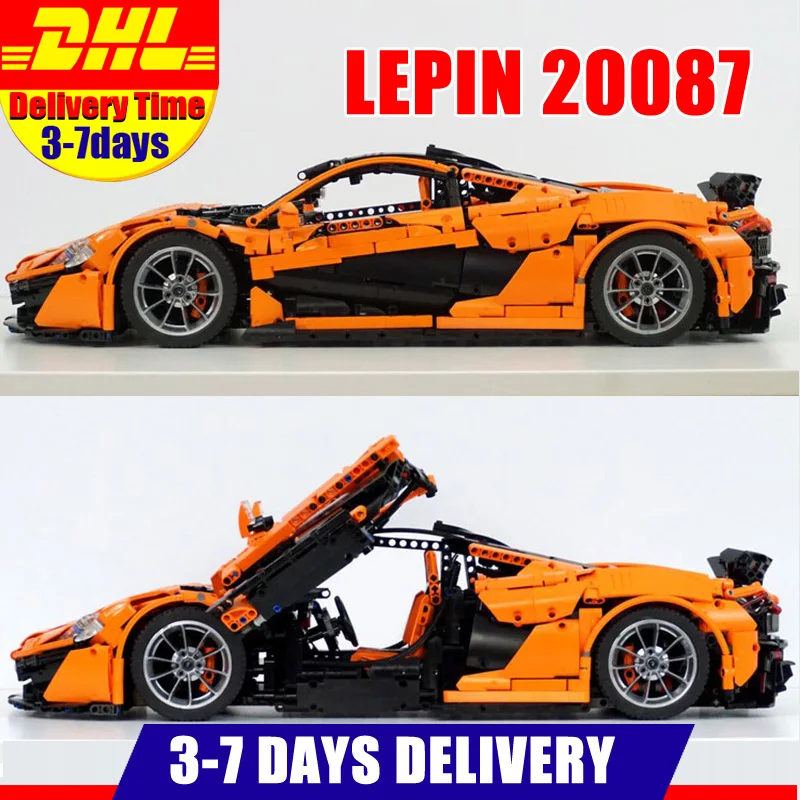 

3725 PCS DHL Wowpa Technic 20087 Sports Race P1 Car Model Building Kits Blocks Bricks Christmas Gift Toy Compatible MOC-16915